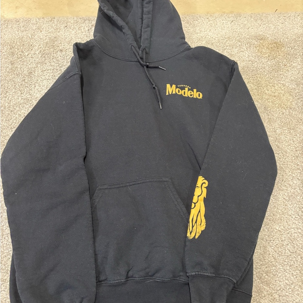 ModelCo Black and Gold Men's Hoodie